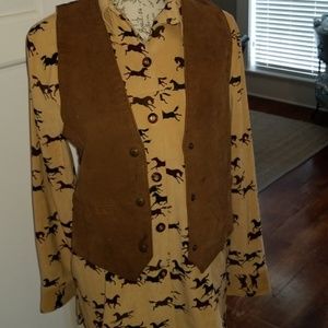 Paris Sport club leather vest